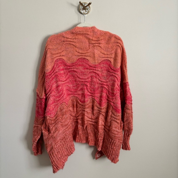 Free People Pink and Orange Cardigan - Picture 3 of 7
